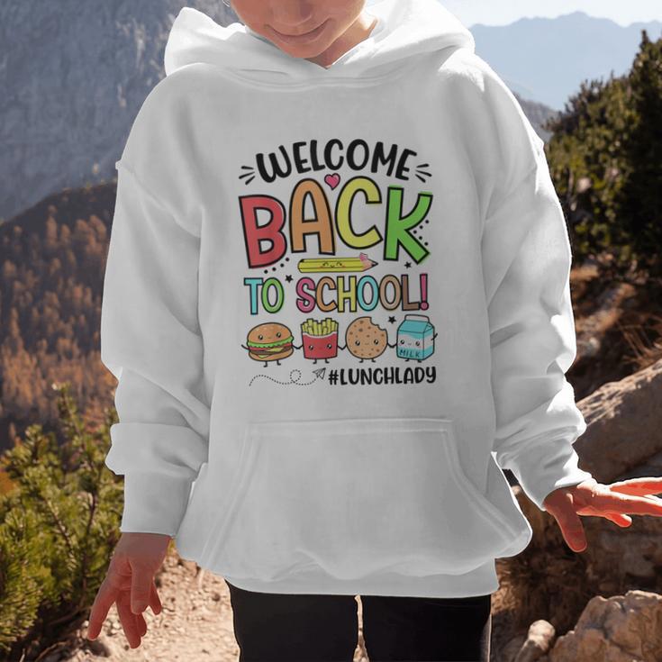 Lunch Lady Welcome Back To School First Day Of School Graphic Kid Hoodie Lunch Lady Welcome Back To School First Day Of School Graphic Kid Hoodie