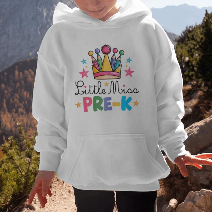 Miss Pre-K Pencils Crown Cute Back To School First Day Girls Graphic Kid Hoodie