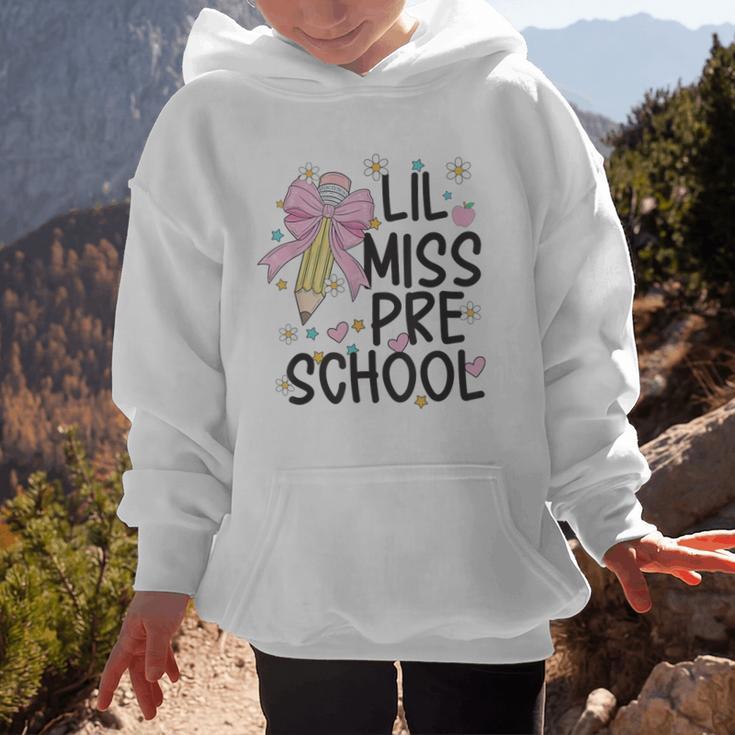 Preschool Little Miss Back To School Girls Kids Preschool Graphic Kid Hoodie Preschool Little Miss Back To School Girls Kids Preschool Graphic Kid Hoodie