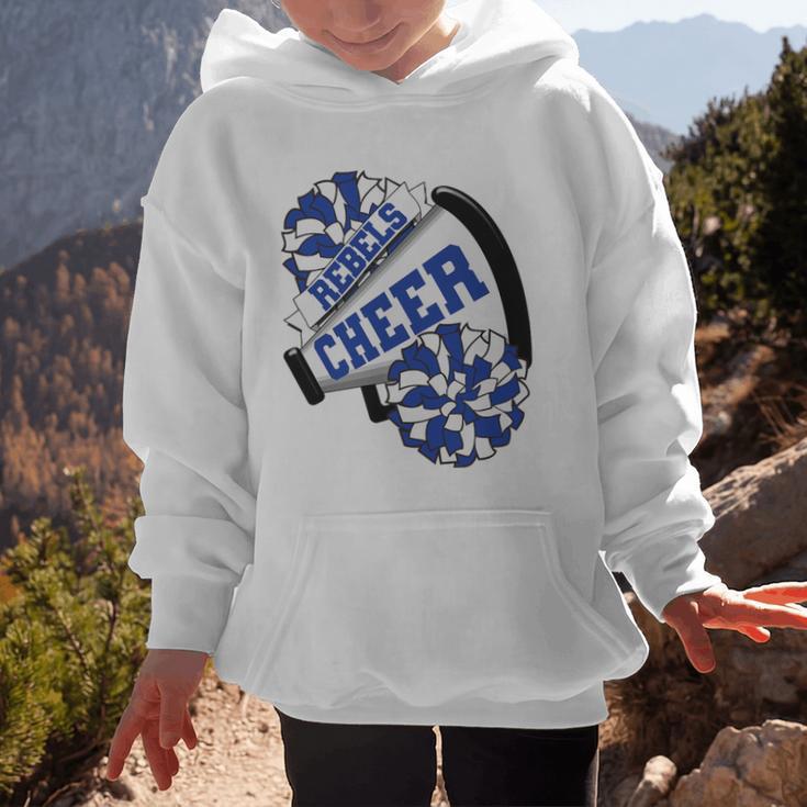 Rebels Cheer Back To School Cheerleading Spirit B Premium Tri-Blend Graphic Kid Hoodie