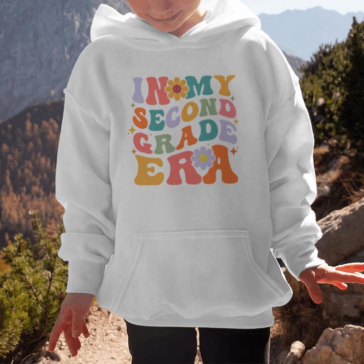 In My Second Grade Era Back To School Retro Groovy 2nd Grade Graphic Kid Hoodie In My Second Grade Era Back To School Retro Groovy 2nd Grade Graphic Kid Hoodie