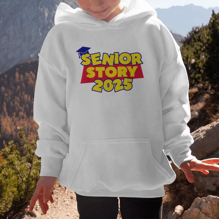 Senior 2025 Story Class Of 2025 Back To School 2025 Grad 25 Graphic Kid Hoodie Senior 2025 Story Class Of 2025 Back To School 2025 Grad 25 Graphic Kid Hoodie