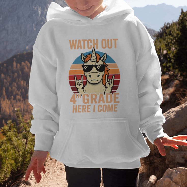 Watch Out Fourth Grade 2026 Back To School 4th Grade Boys Premium Tri-Blend Graphic Kid Hoodie Watch Out Fourth Grade 2026 Back To School 4th Grade Boys Premium Tri-Blend Graphic Kid Hoodie