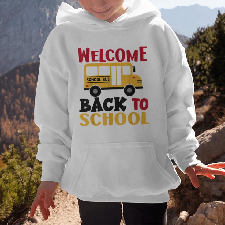 Welcome Back To School For Bus Drivers First Day Of School Graphic Kid Hoodie Welcome Back To School For Bus Drivers First Day Of School Graphic Kid Hoodie