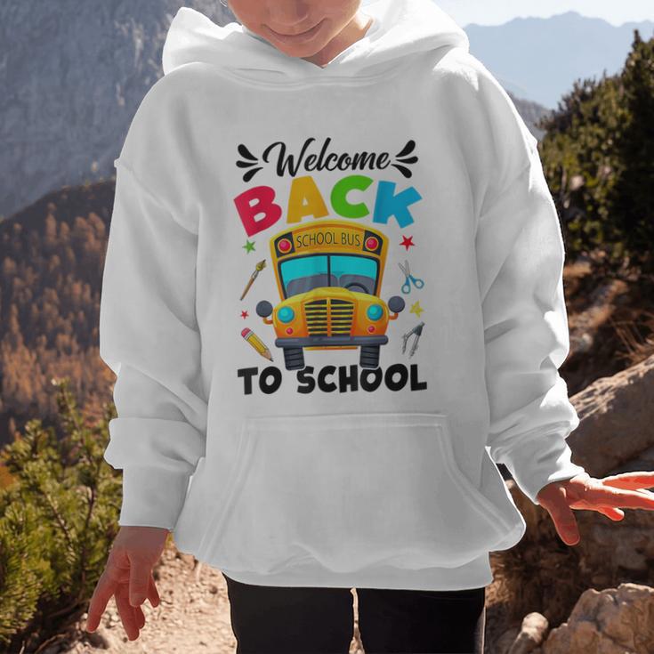 Welcome Back To School Outfit School Bus Driver Graphic Kid Hoodie Welcome Back To School Outfit School Bus Driver Graphic Kid Hoodie