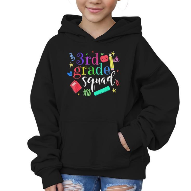 3rd Grade Squad Back To School Team Third Grade Graphic Kid Hoodie