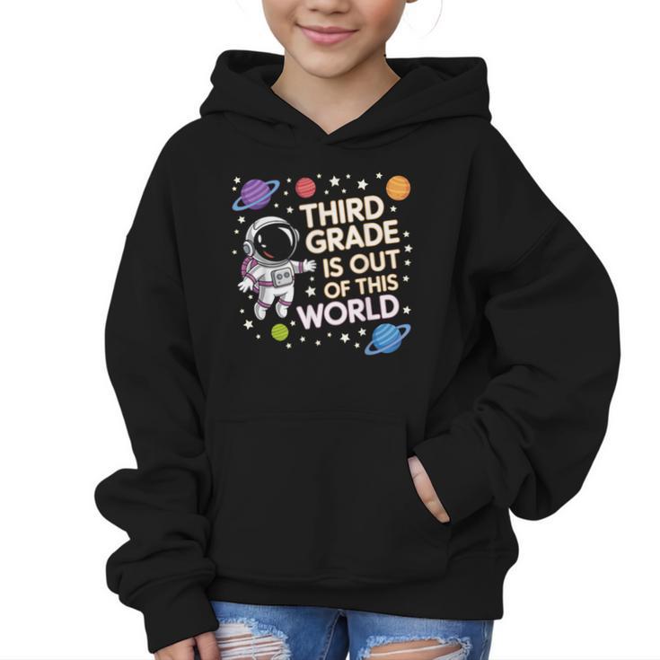3rd Grade Is Out Of This World Space Back To School Graphic Kid Hoodie