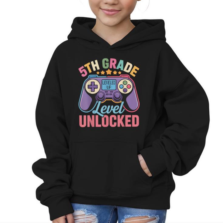 5th Grade Level Unlocked Shirt – Gamer Back To School Graphic Kid Hoodie