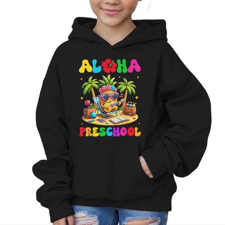 Aloha Preschool Pineapple Hawaii Back To School Kids Girl Graphic Kid Hoodie