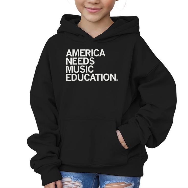 America Needs Music Education Advocacy Back To School Graphic Kid Hoodie