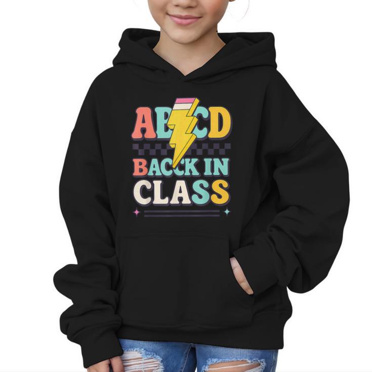 Back To School ABCD Back In Class Graphic Kid Hoodie