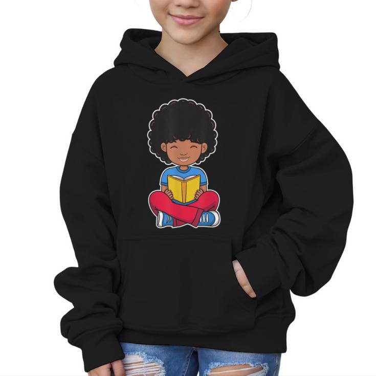 Back To School Afro African American Boy Student Graphic Kid Hoodie