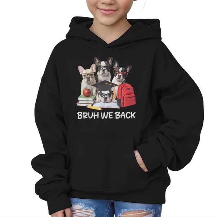 Back To School Cute French Bulldog Puppy Dogs Lovers Graphic Kid Hoodie