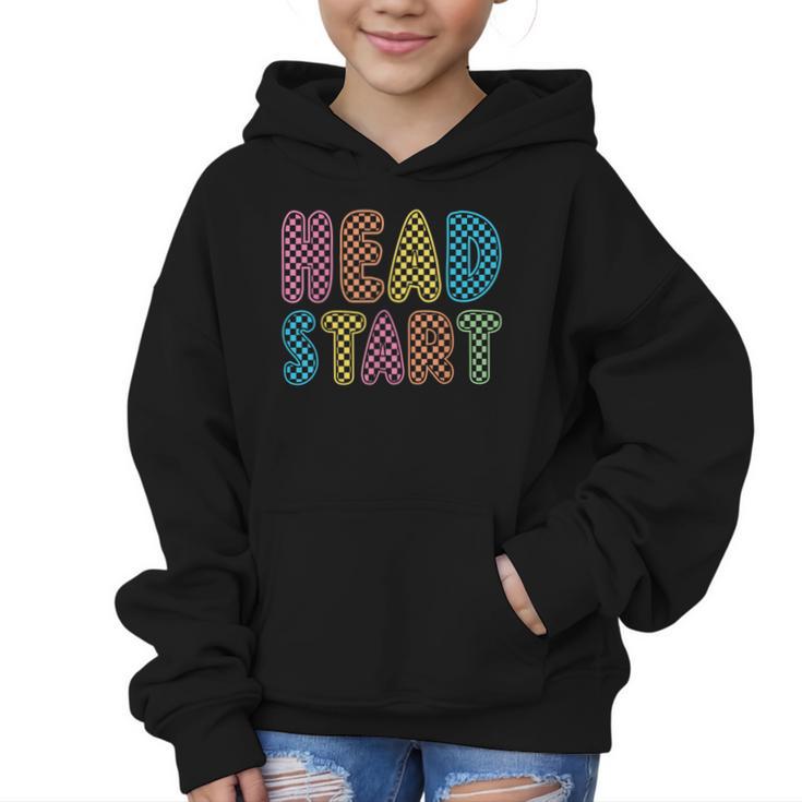 Back To School Head Start First Day Men Women Kid Checkered Graphic Kid Hoodie