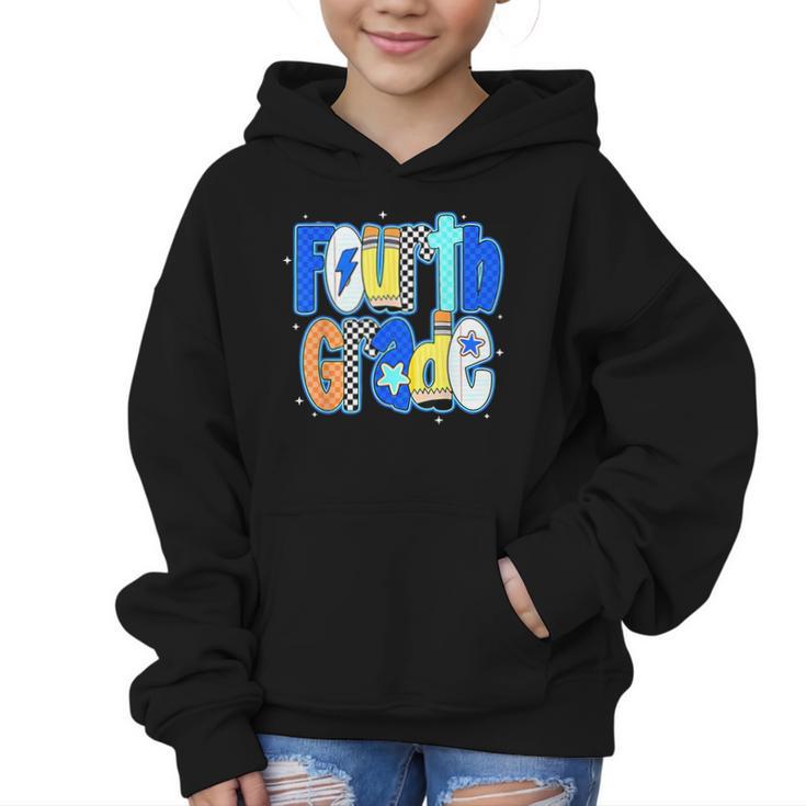 Back To School Hello Fourth Grade Team 4th Grade Boy Girl Graphic Kid Hoodie