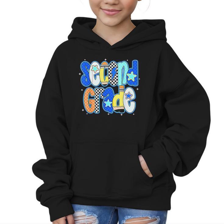 Back To School Hello Second Grade Team 2nd Grade Boy Girl Graphic Kid Hoodie