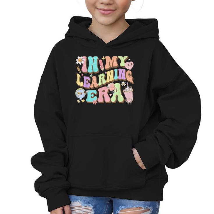 Back To School In My Learning Era Student Pre-K Kindergarten Graphic Kid Hoodie