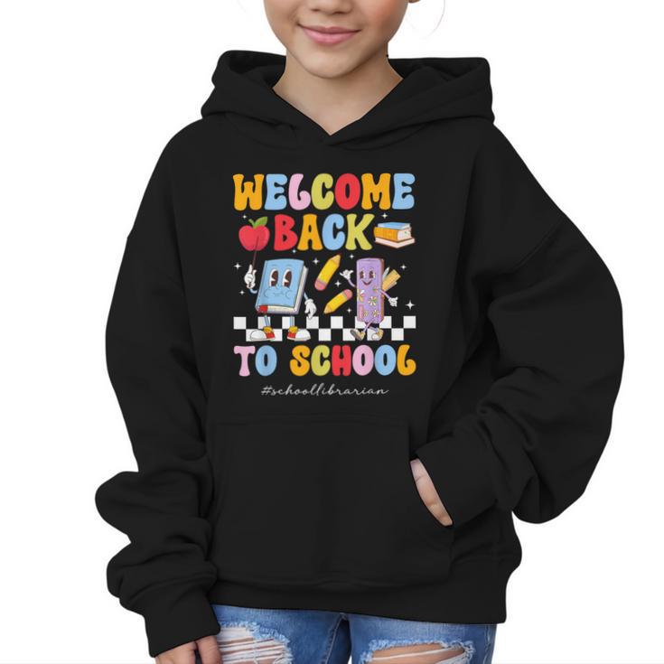 Back To School Librarian First Day Of School Librarian Graphic Kid Hoodie