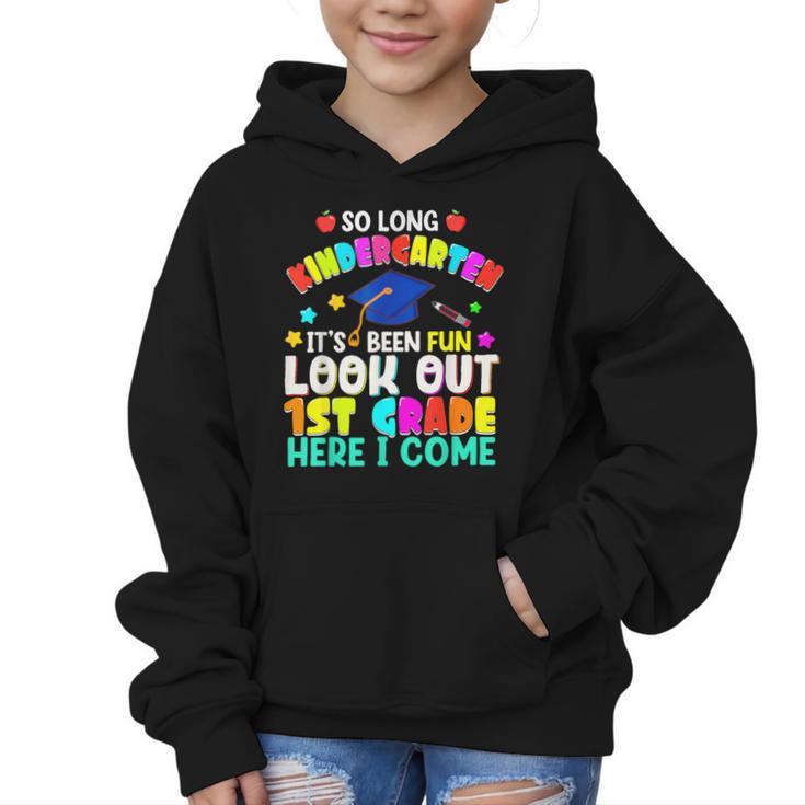 Back To School Look Out 1st Grade Here I Come For Kids Graphic Kid Hoodie
