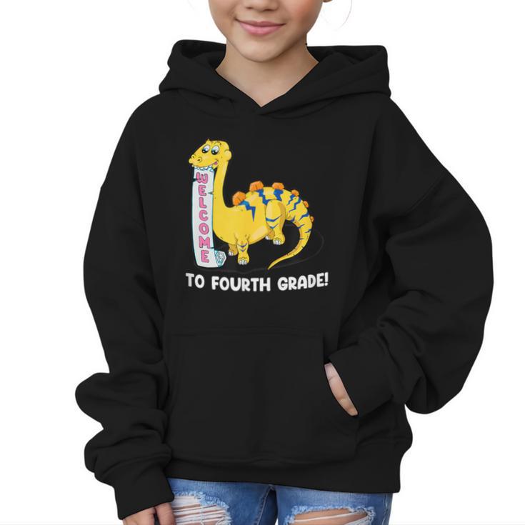 Back To School Welcome To Fourth Grade Graphic Kid Hoodie
