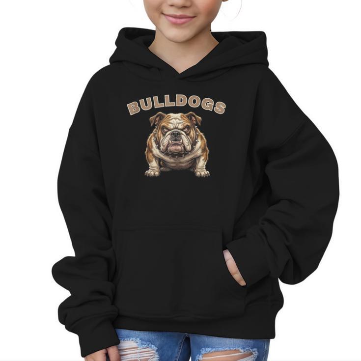 Bulldogs Back To School Spirit Graphic Kid Hoodie