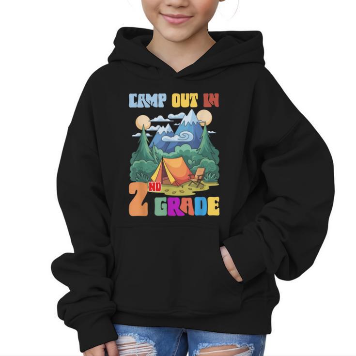 Camp Out In 2nd Grade Back To School For Camping Lover Graphic Kid Hoodie