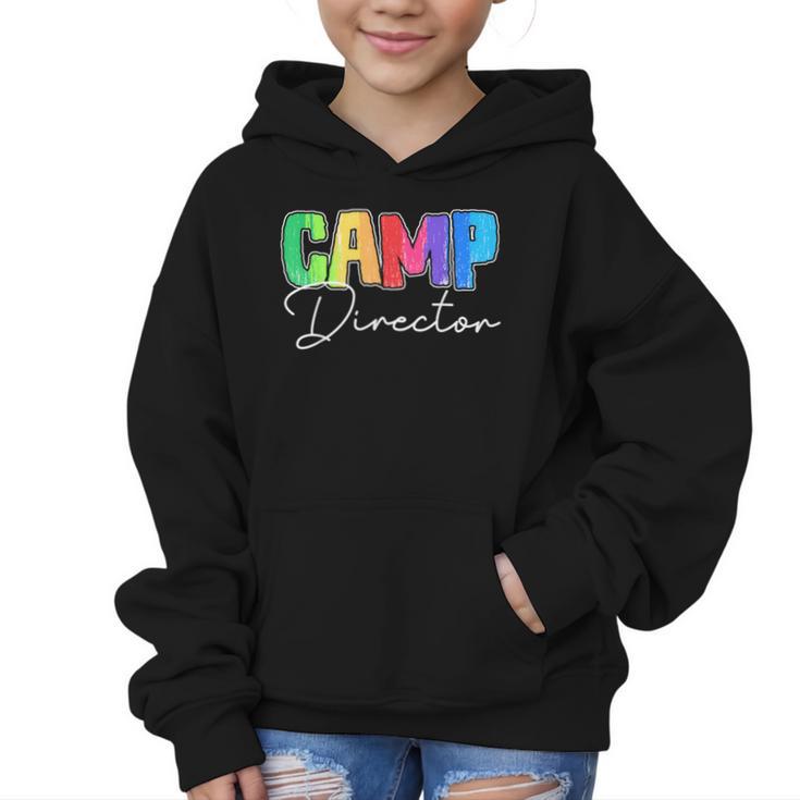 Camp Director Counselor Camper Camping Back To School Graphic Kid Hoodie