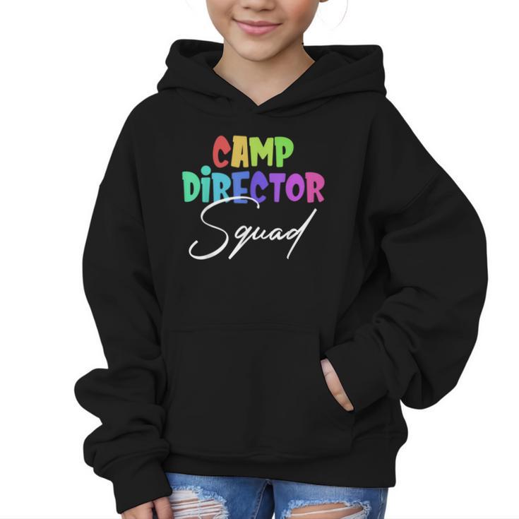 Camp Director Squad Counselor Camper Camping Back To School Graphic Kid Hoodie