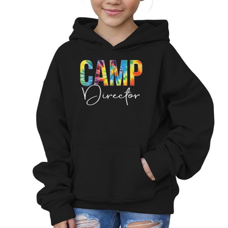 Camp Director Women Tie Dye Back To School Appreciation Day Graphic Kid Hoodie