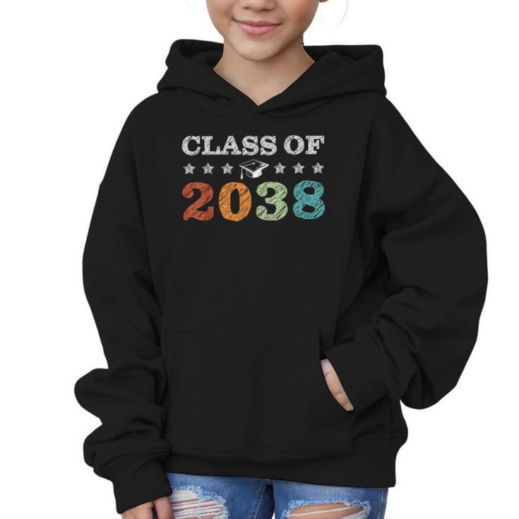 Class Of 2038 Grow With Me First Day School Back To School Graphic Kid Hoodie