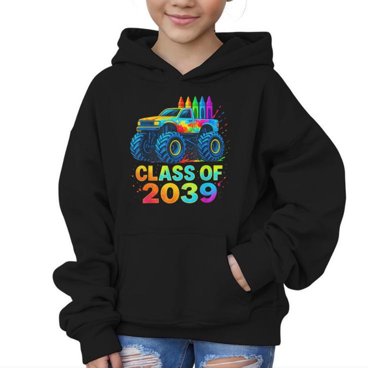 Class Of 2039 Monster Truck Kindergarten Back To School Boys Graphic Kid Hoodie