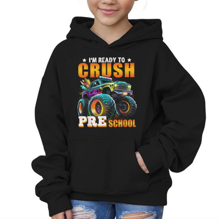 Crush Preschool Monster Truck Back To School Kids Boys Graphic Kid Hoodie