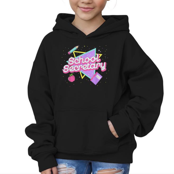 Cute School Secretary Shirt 80's 90's Back To School Graphic Kid Hoodie