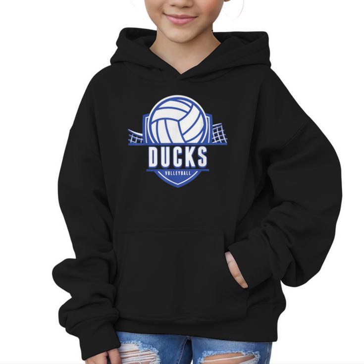 Ducks Volleyball Back To School Spirit B Graphic Kid Hoodie
