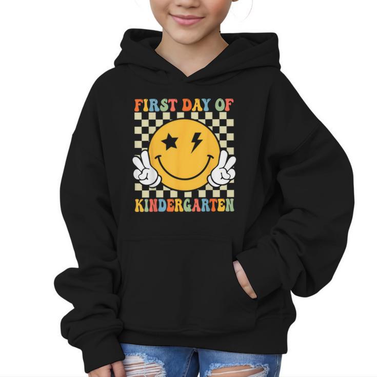 First Day Of Kindergarten Retro Back To School Girls Kids Graphic Kid Hoodie