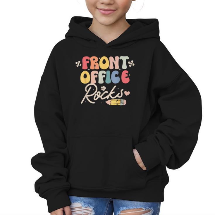 Front Office Rocks Back To School Secretary Admin Staff Tee Graphic Kid Hoodie