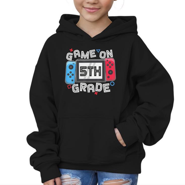 Game On 5th Grade Back To School Video Gamer Boys Kids Graphic Kid Hoodie