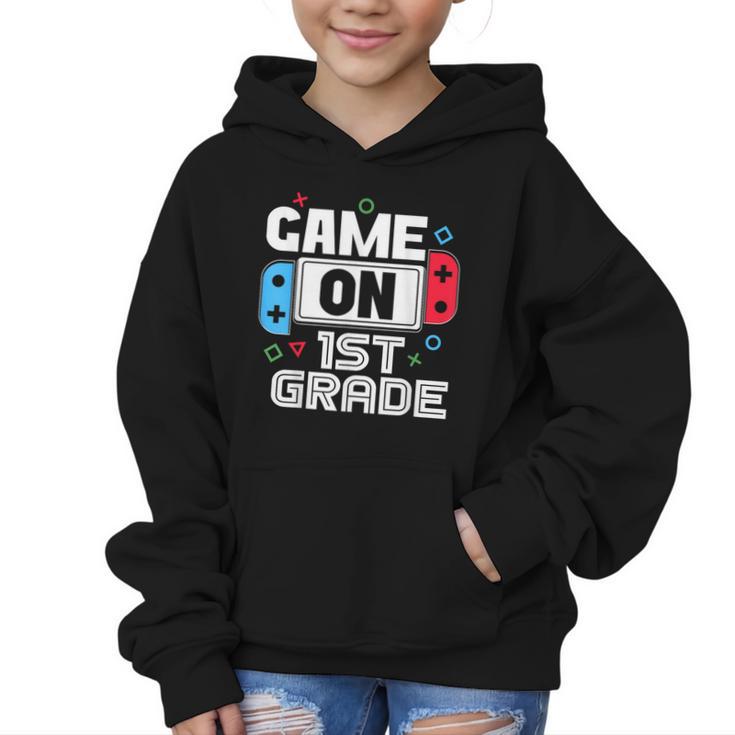Gamer Back To School Game 1st Grade Kids Boys Graphic Kid Hoodie