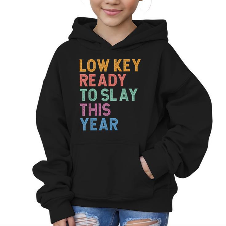 Gen Z Alpha Back To School Low Key Ready To Slay This Year Graphic Kid Hoodie