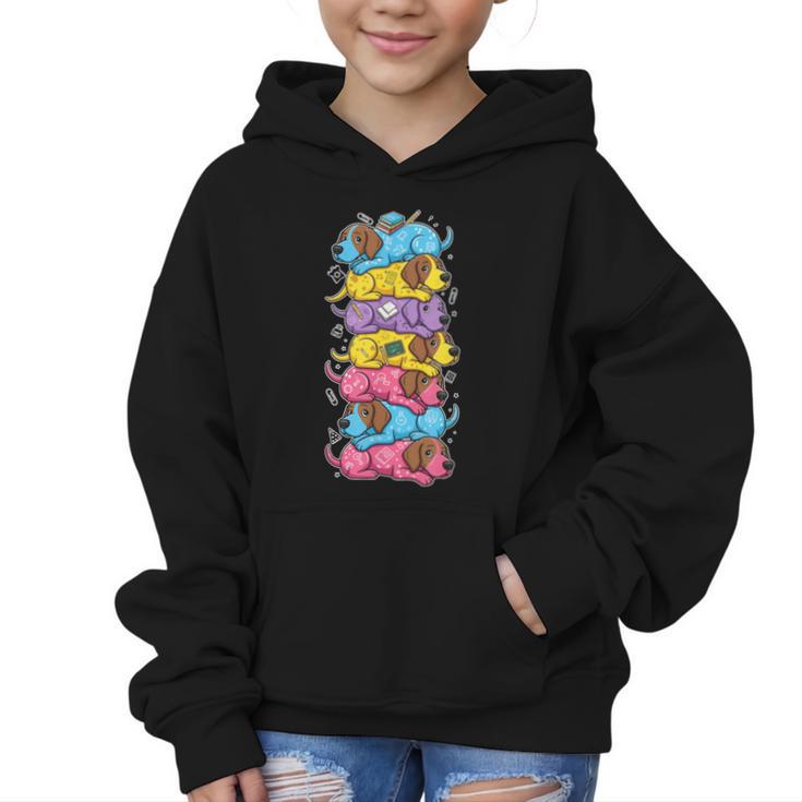 German Shorthaired Pointer Rainbow Back To School Boys Girls Graphic Kid Hoodie