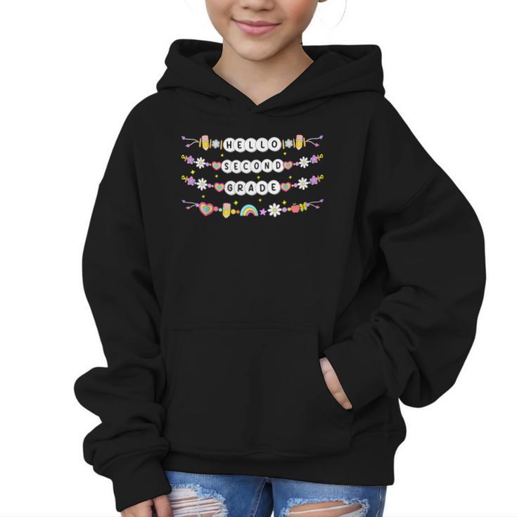 Hello Second Grade Friendship Bracelets Back To School Kids Graphic Kid Hoodie