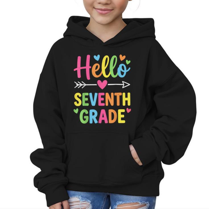 Hello Seventh 7TH Grade Back To School Kids Students Tee Graphic Kid Hoodie