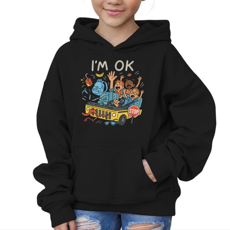 Humorous Graphic Art For School Bus Driver Back To School Graphic Kid Hoodie