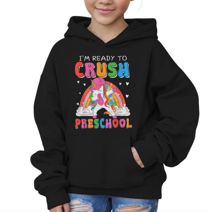 I'm Ready To Crush Preschool Unicorn Back To School Girl Kid Graphic Kid Hoodie