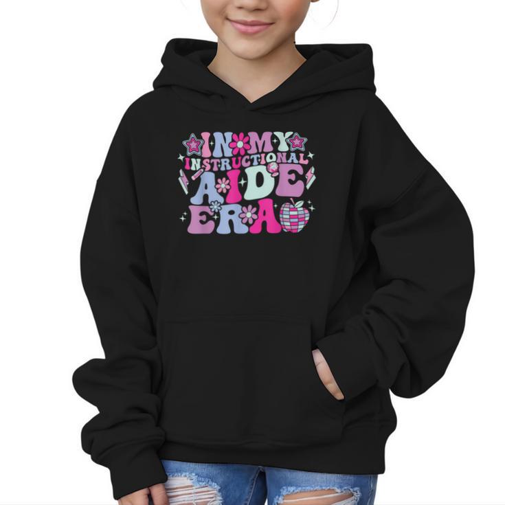 In My Instructional Aide Era Groovy Back To School Graphic Kid Hoodie