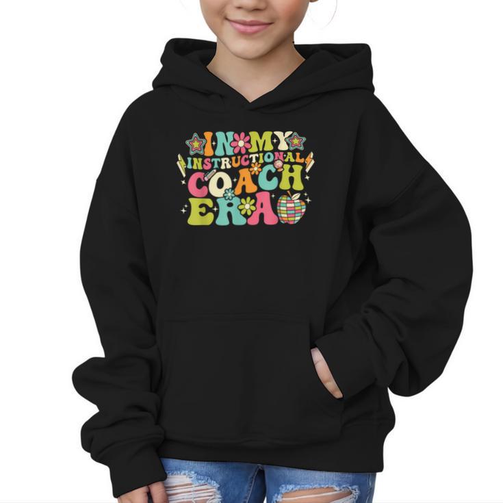 In My Instructional Coach Era Groovy Back To School Graphic Kid Hoodie
