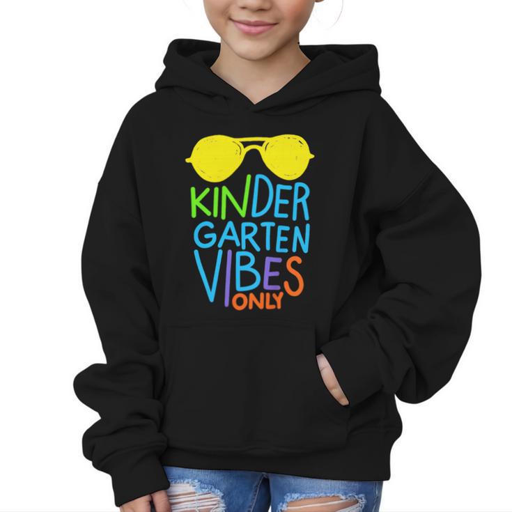 Kindergarten Vibes Only Glow Sunglasses Back To School Graphic Kid Hoodie