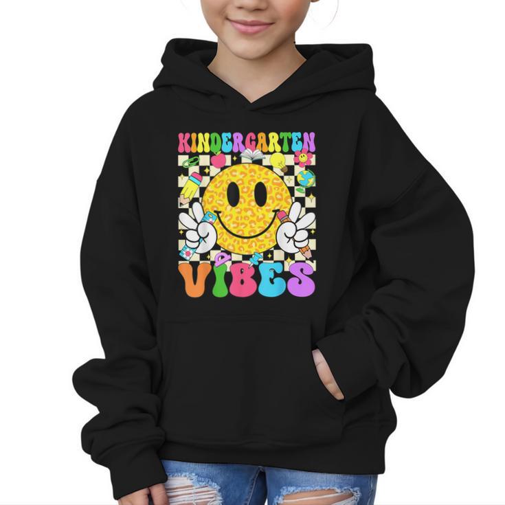 Kindergarten Vibes Smile Face Back To School Kinder Girl Kid Graphic Kid Hoodie