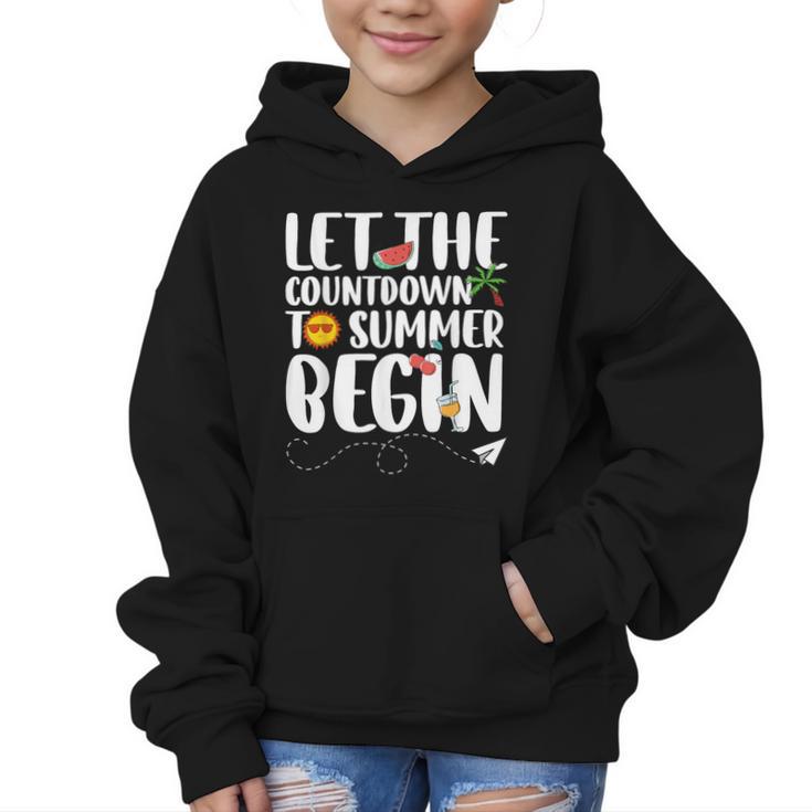 Let The Countdown To Summer Begin Back To School Graphic Kid Hoodie