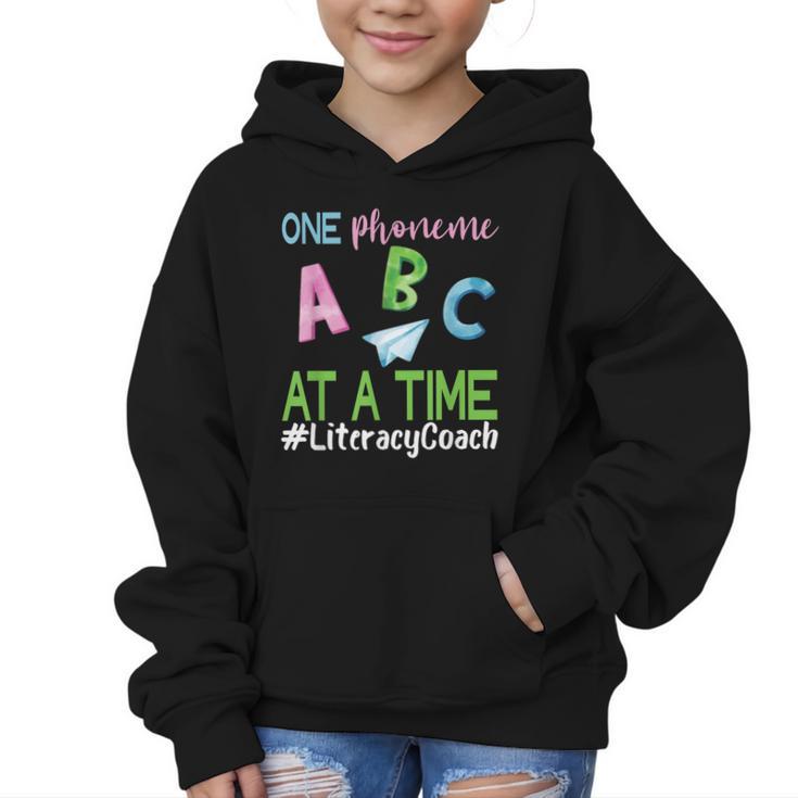 Literacy Coach Phoneme ABC Appreciation Back To School Graphic Kid Hoodie